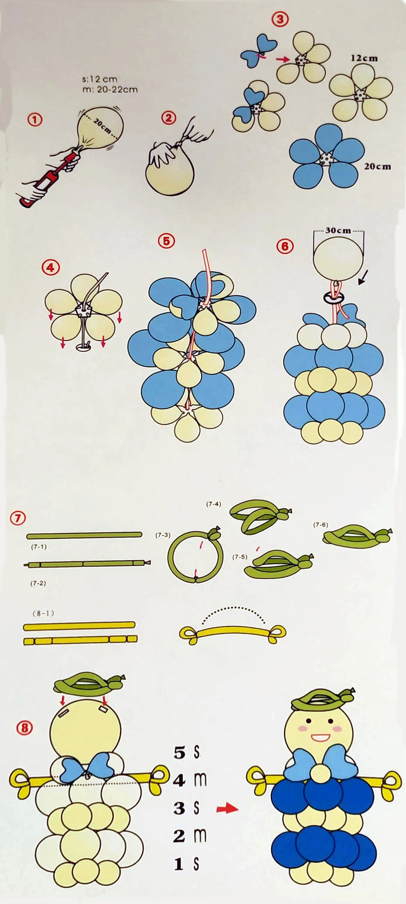 DIY Ballon Junge (100cm)