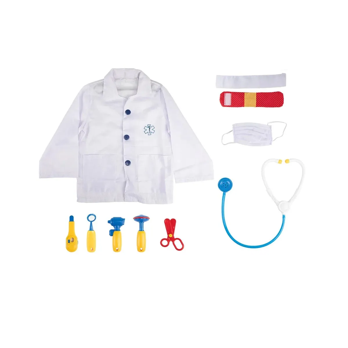Toi-Toys - Doktor Verkleidungsset mit Jacke und Zubehör (10 teilig)