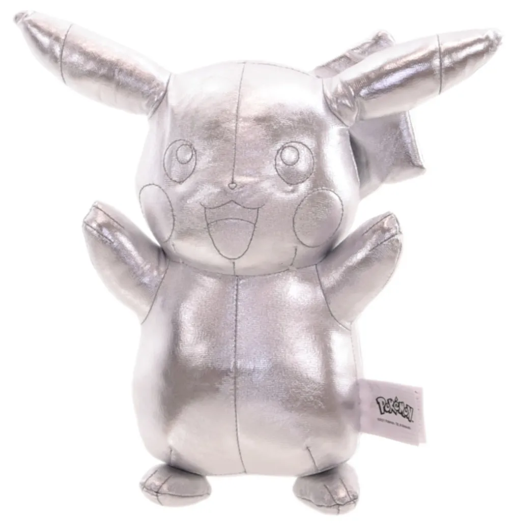 Pokemon Plüschfigur - Pikachu Jubiläum Select (silber, 30cm)