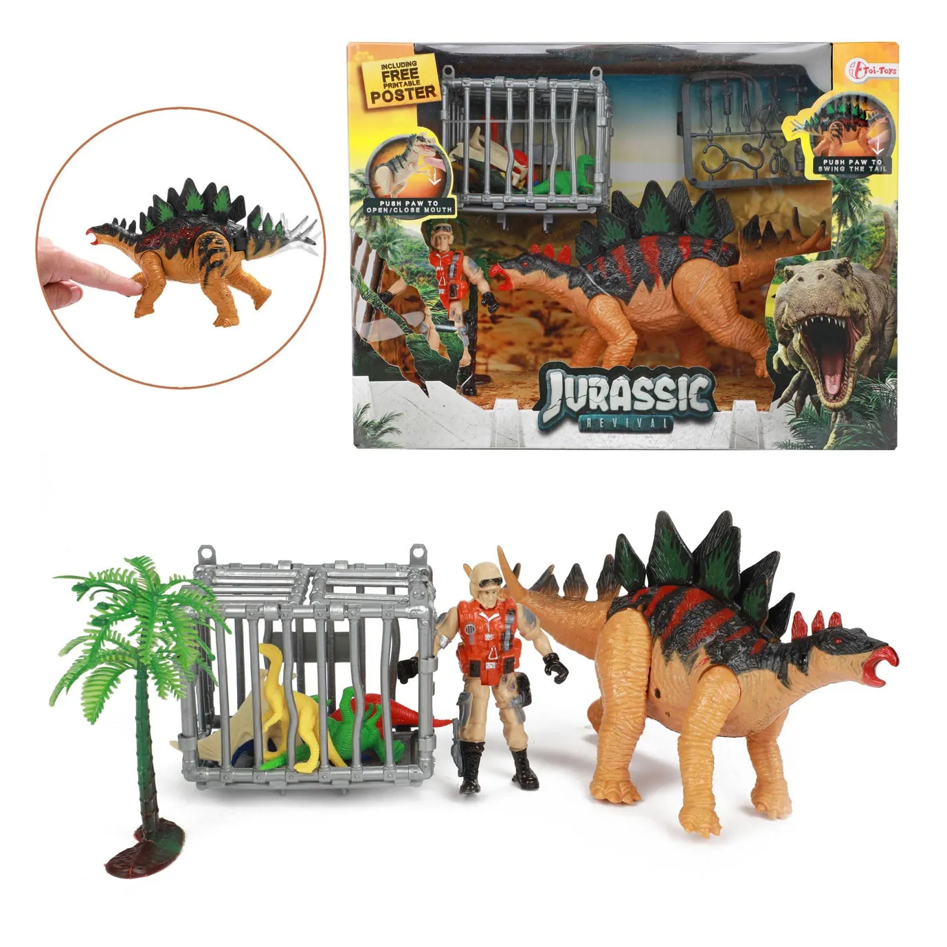 Toi-Toys WORLD OF DINOSAURS Dino Stego Spielset