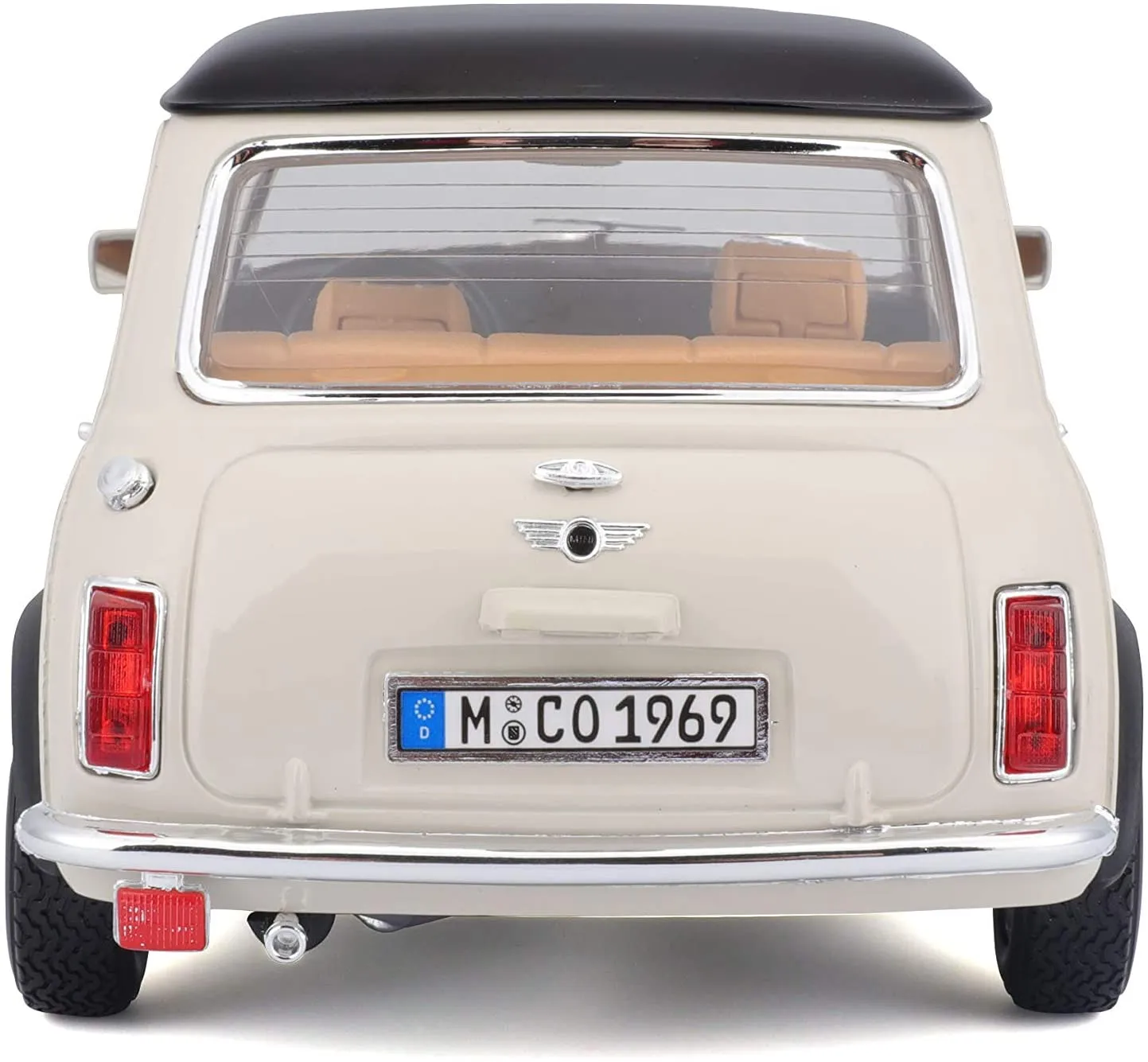Bburago 18-12036 - Modellauto - Mini Cooper 1969 (beige, Maßstab 1:16)