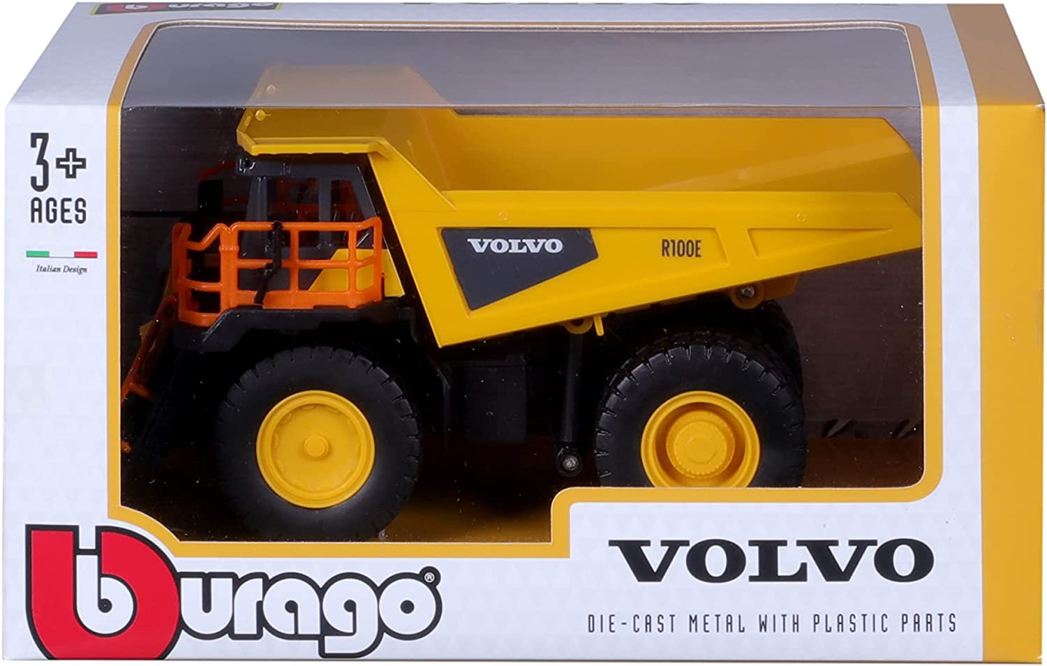 Bburago 18-32089 - Modellauto - Volvo Muldenkipper R100E (Maßstab 1:60)