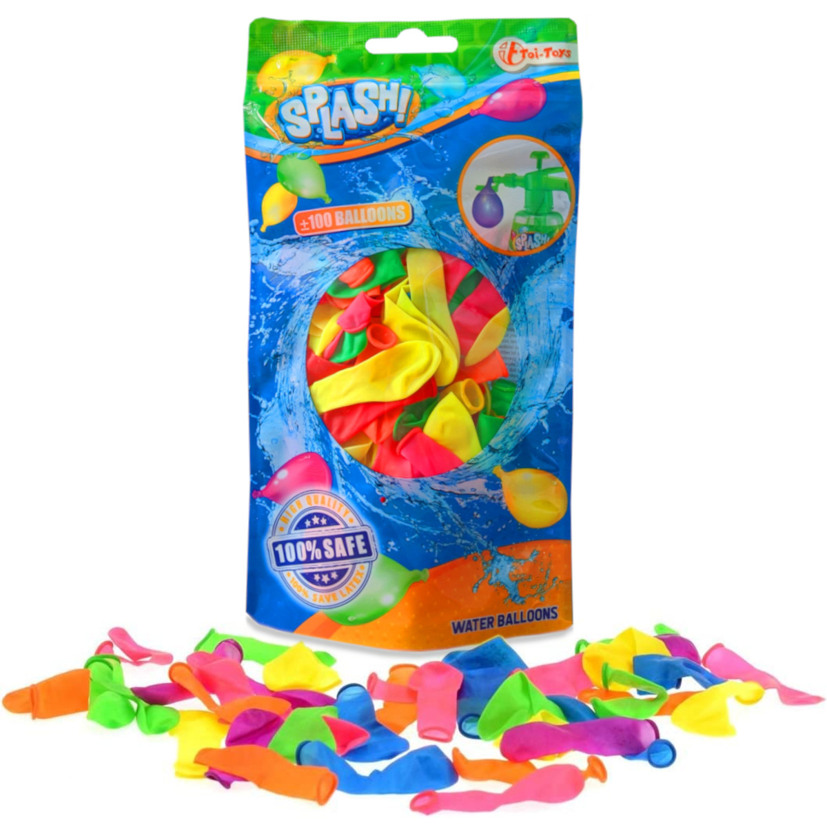 Toi-Toys - SPLASH HQ Wasserballons (100 Stück) Toi-Toys - SPLASH HQ Wasserballons (100 Stück)