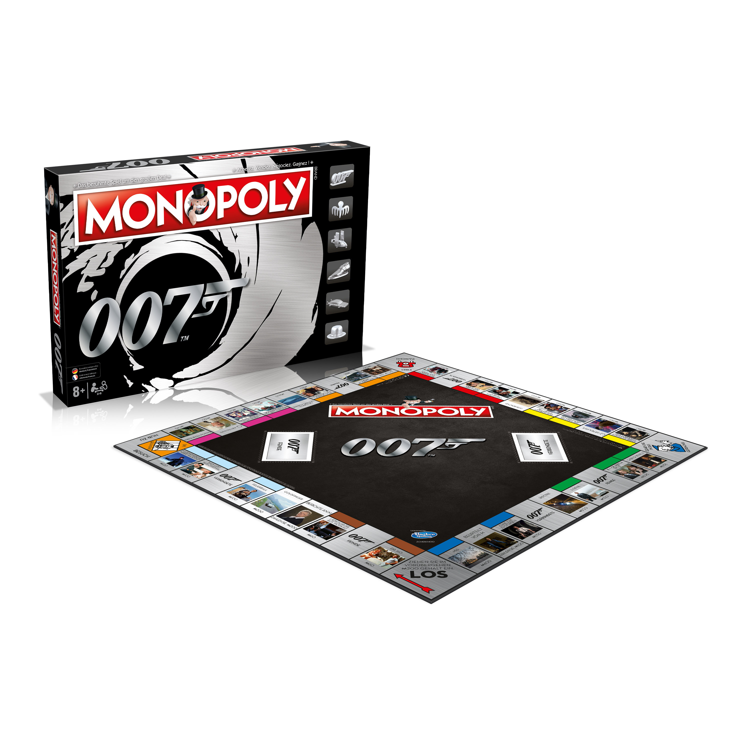 Monopoly - James Bond (Deutsch/Französisch) + 6 EXTRA Gold Spielfiguren