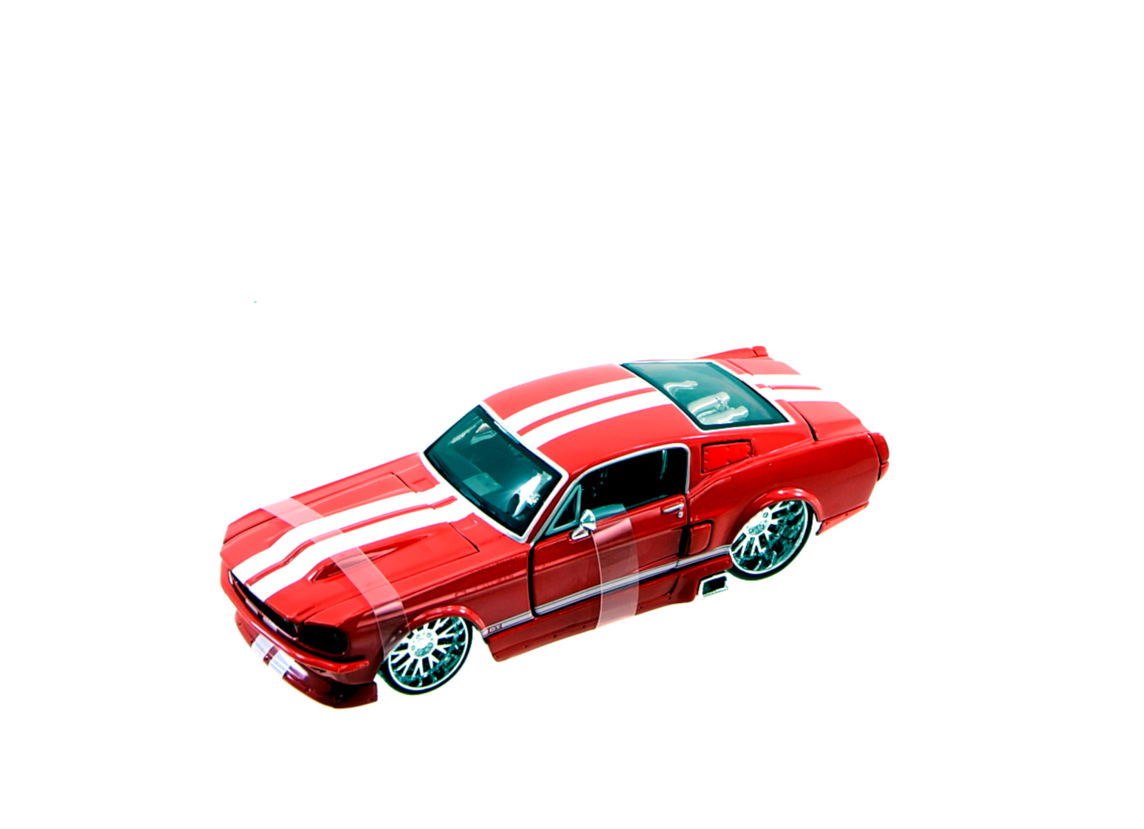 Maisto 31094 - Modellauto - Ford Mustang GT500 '67 (rot, Maßstab 1:24) 