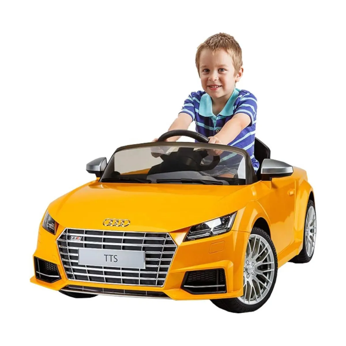 Rastar - Ride-On Elektroauto für Kinder - Audi TTS Roadster (gelb)