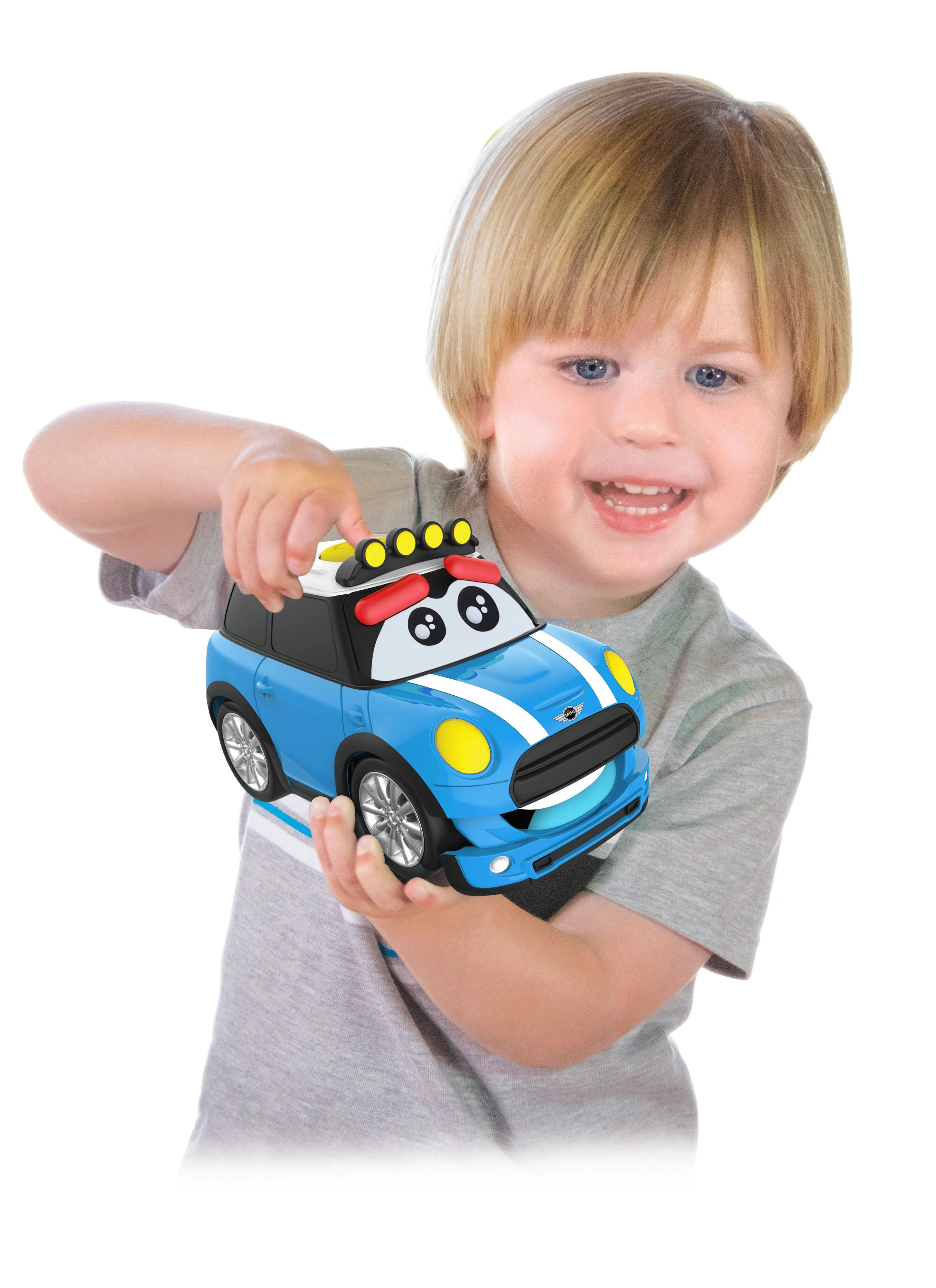 BB Junior - Spielzeugauto - Laugh & Play Mini Cooper (13,5cm, blau)