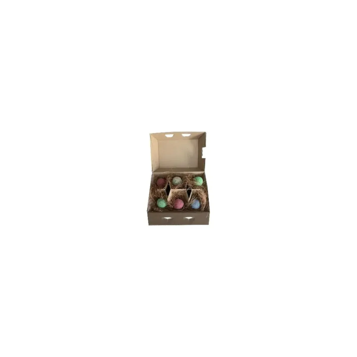 Vedes 102022 - Bieneninsel - Blumen-Kugeln, 6er Pack im Eierkarton
