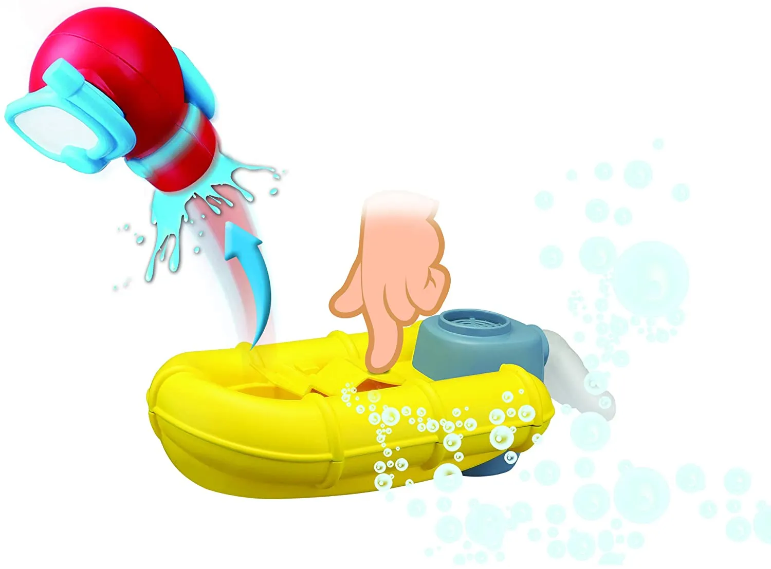 BB Junior - Spielzeugboot - Splash 'n Play Rescue Raft mit Taucher