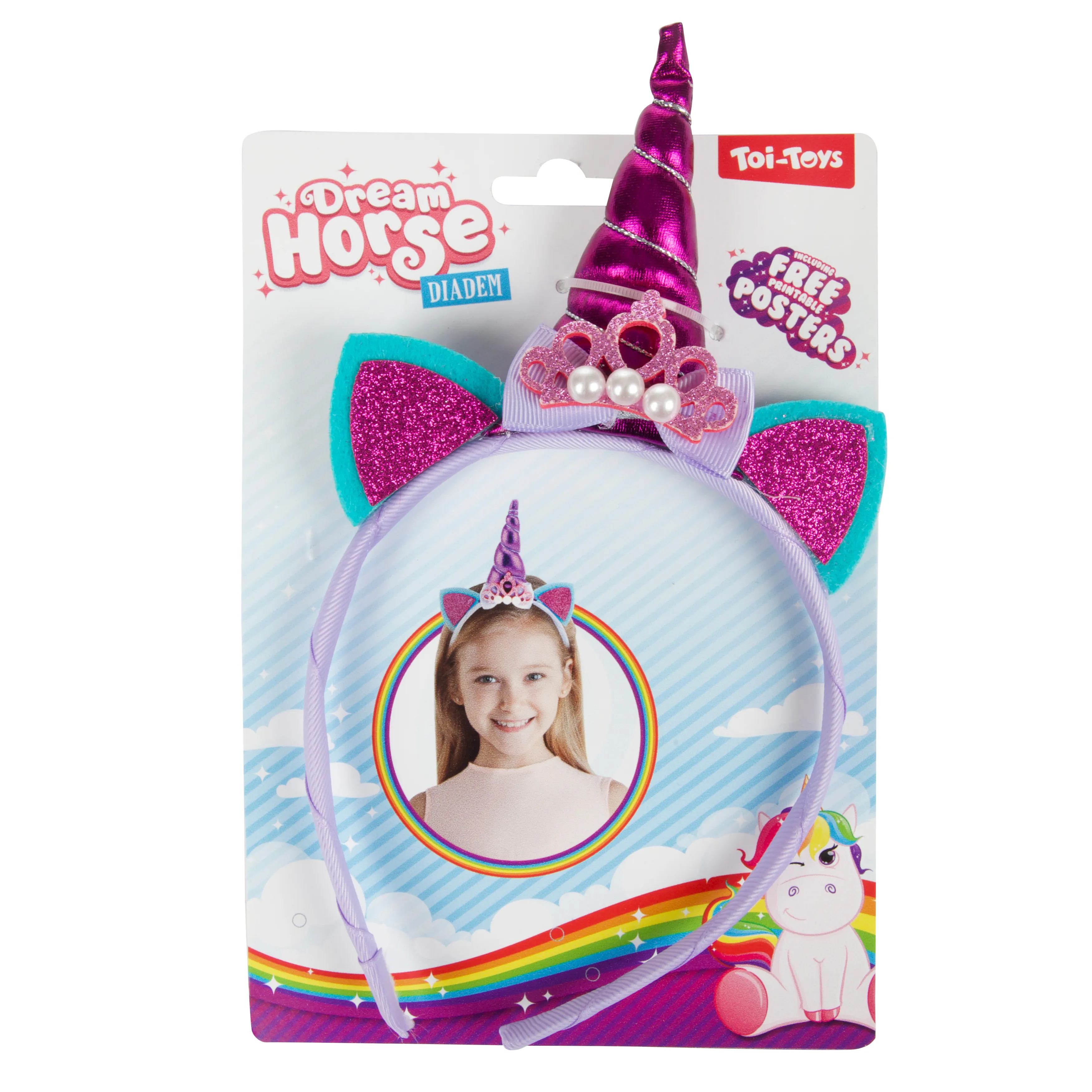 Toi-Toys - DREAM HORSE - Diadem Einhorn (lila)