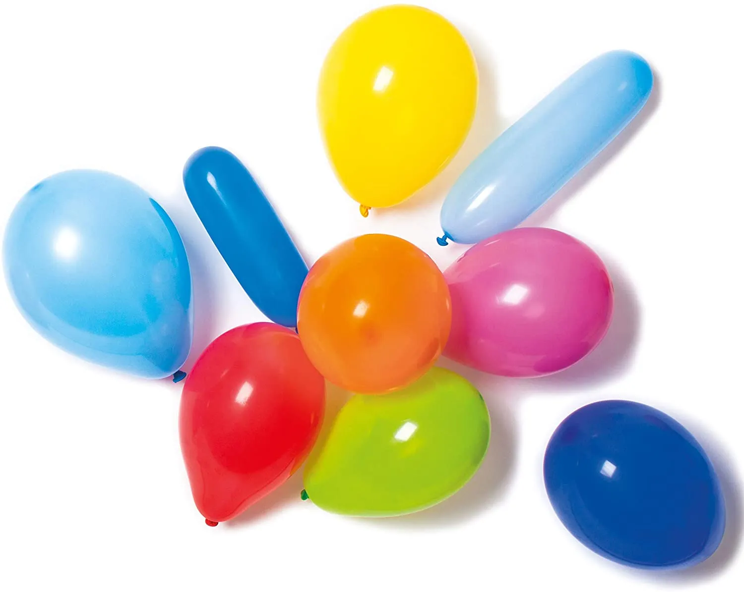 Amscan 9904024 - Luftballons mit Pumpe, bunt gemischt (10er Pack)