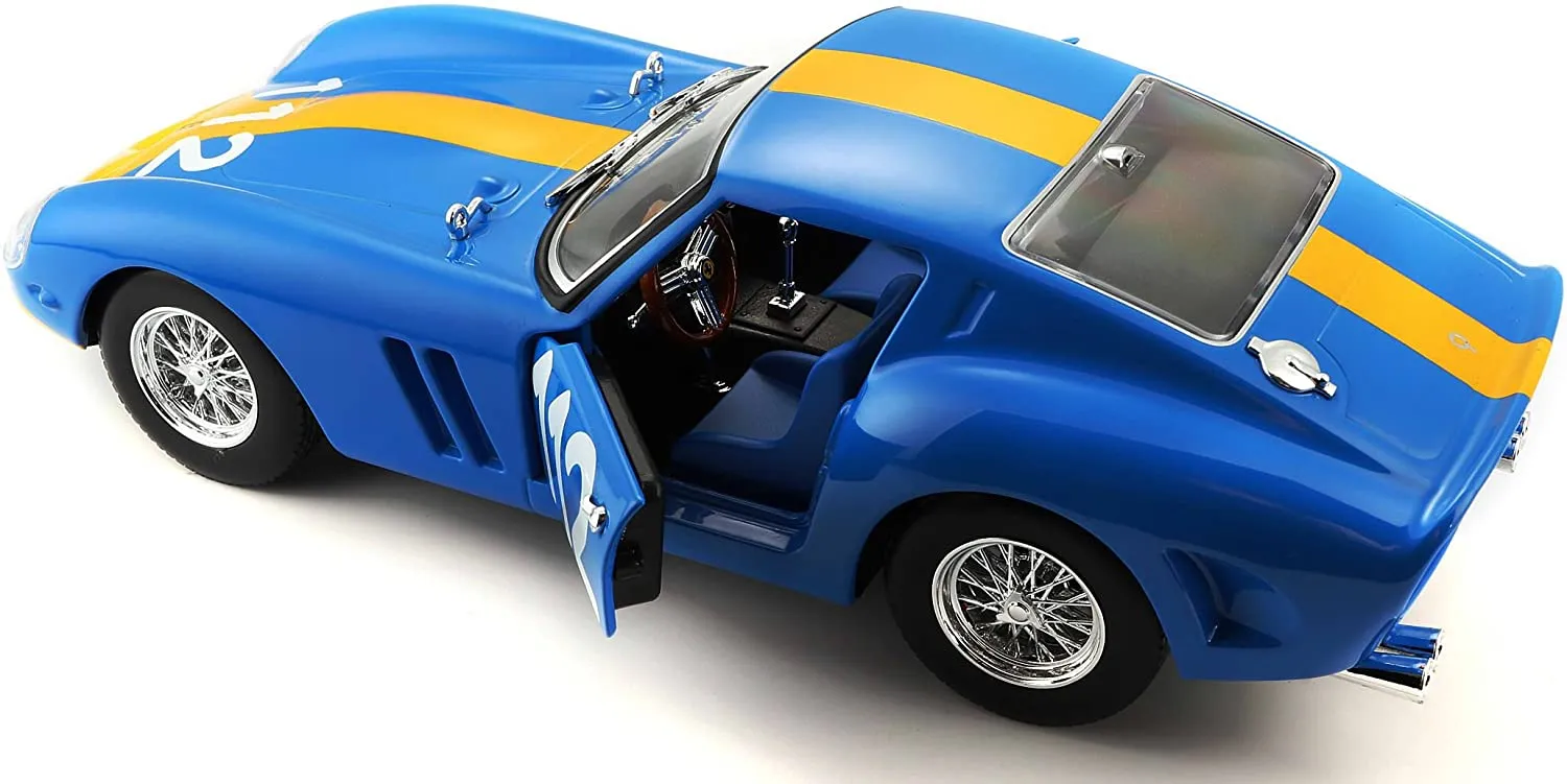 Bburago - Modellauto -  Ferrari 250 GTO #112 (hellblau, Maßstab 1:24)
