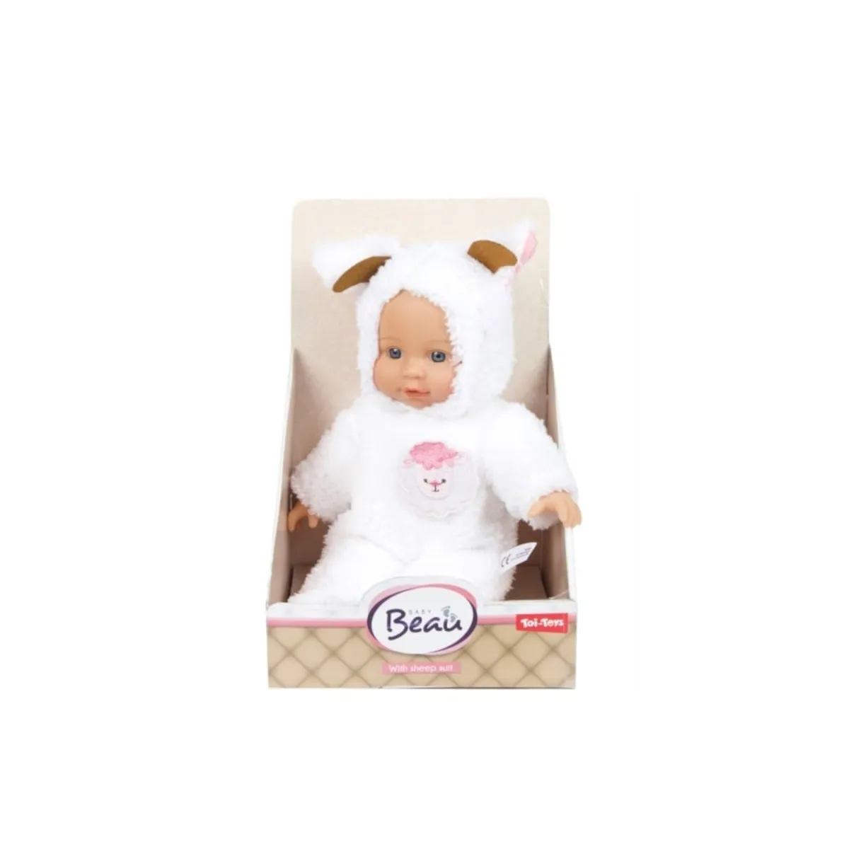 Toi-Toys 02025B - BEAU Babypuppe in Tieranzug - Schaf