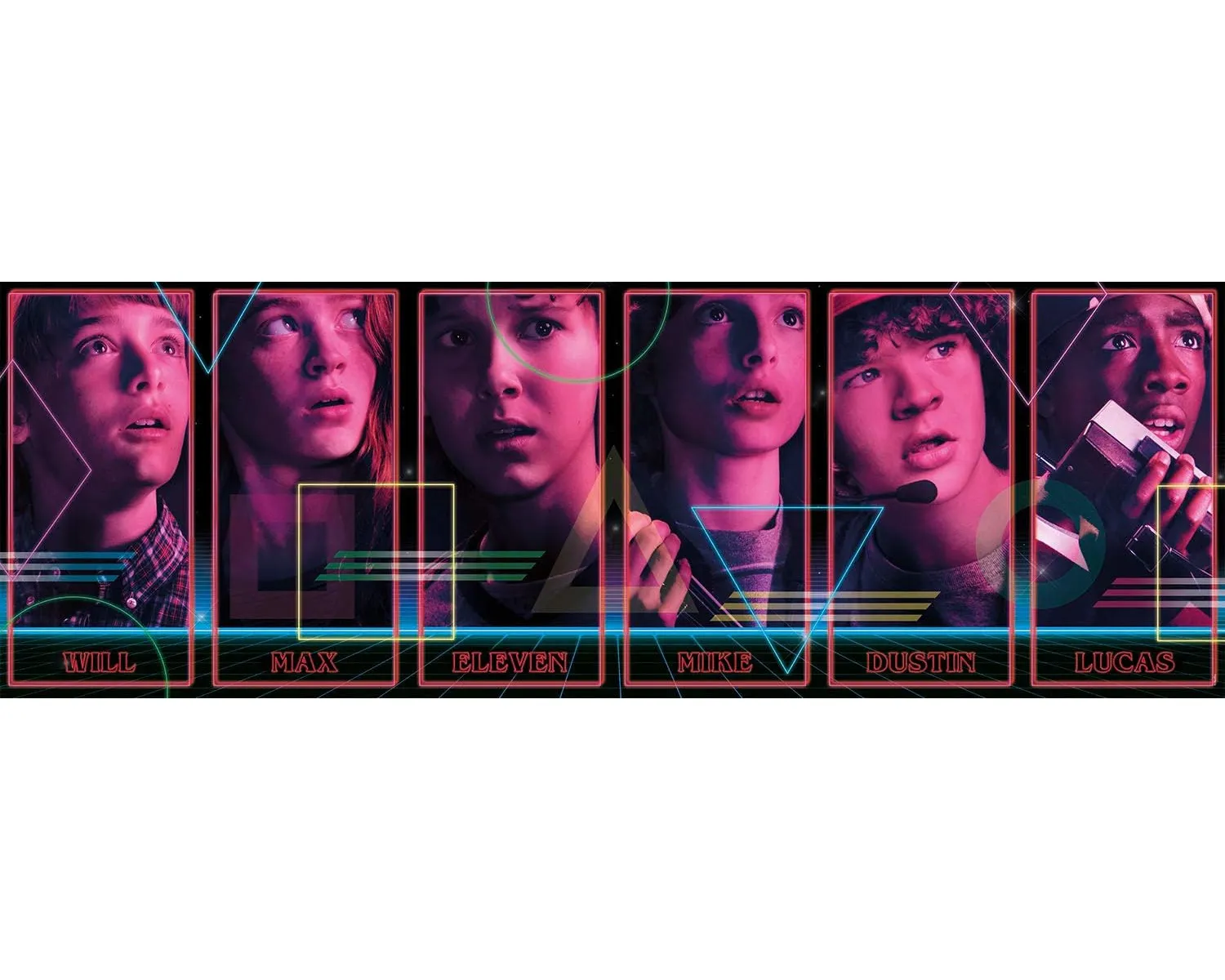 Clementoni 39548 - Panorama Puzzle - Stranger Things (1000 Teile)