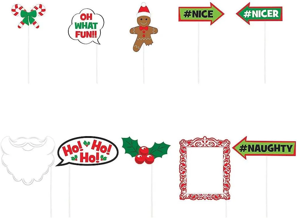 Amscan 398989 - Fotorequisiten-Set - Christmas