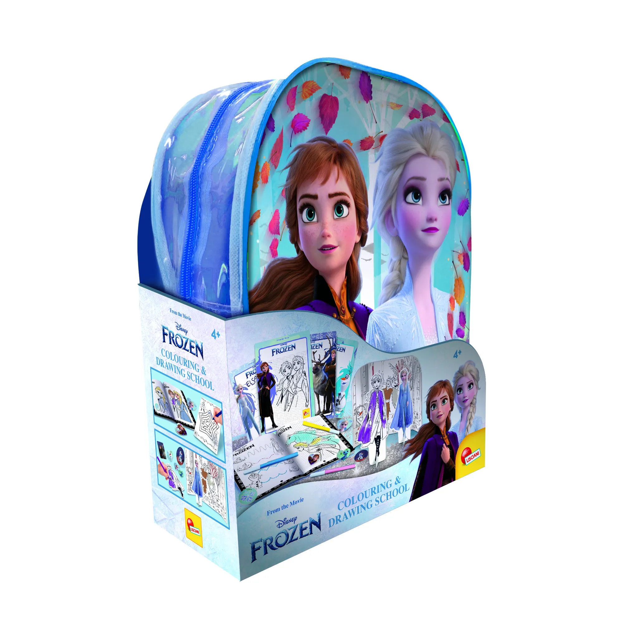 Lisciani 92925 - Frozen Mal- und Zeichenschule mit Rucksack
