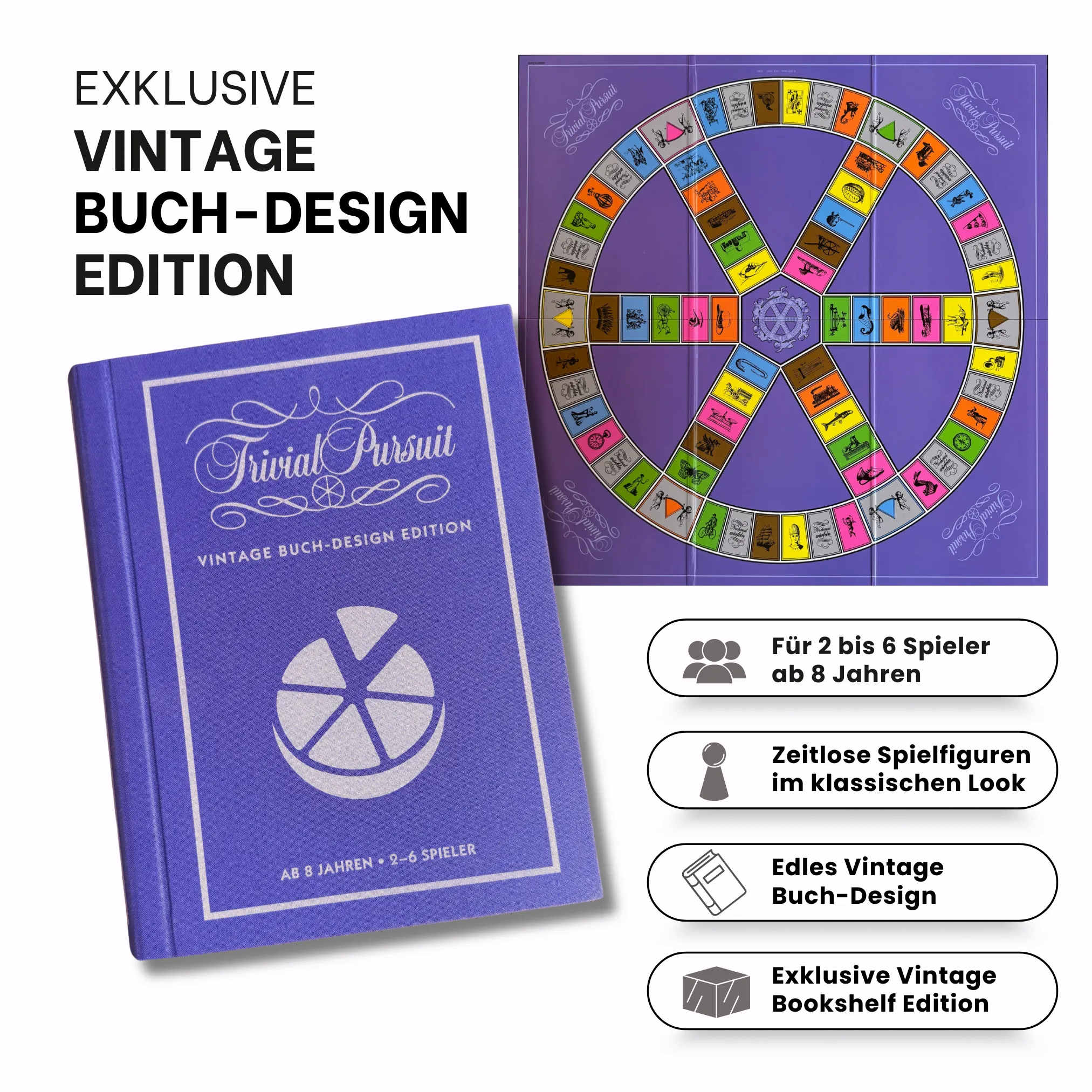 Trivial Pursuit - Vintage Buch-Design Edition
