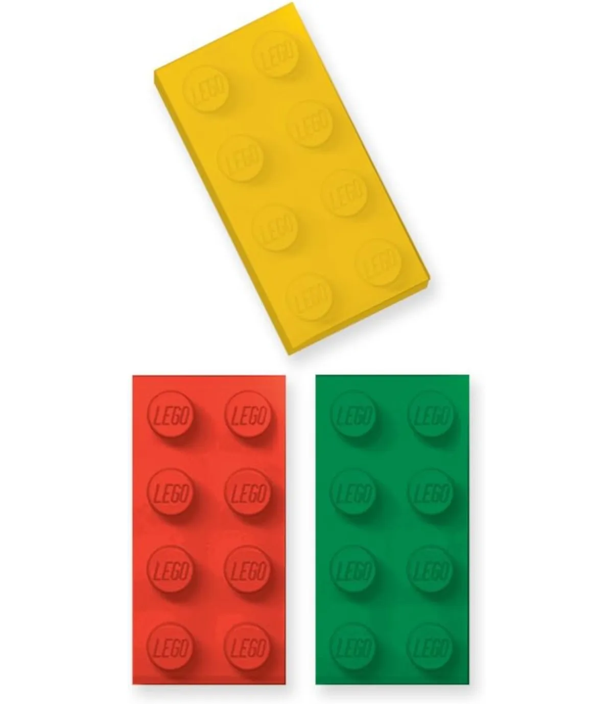 LEGO Radiergummi 3er Set (grün, gelb, rot)