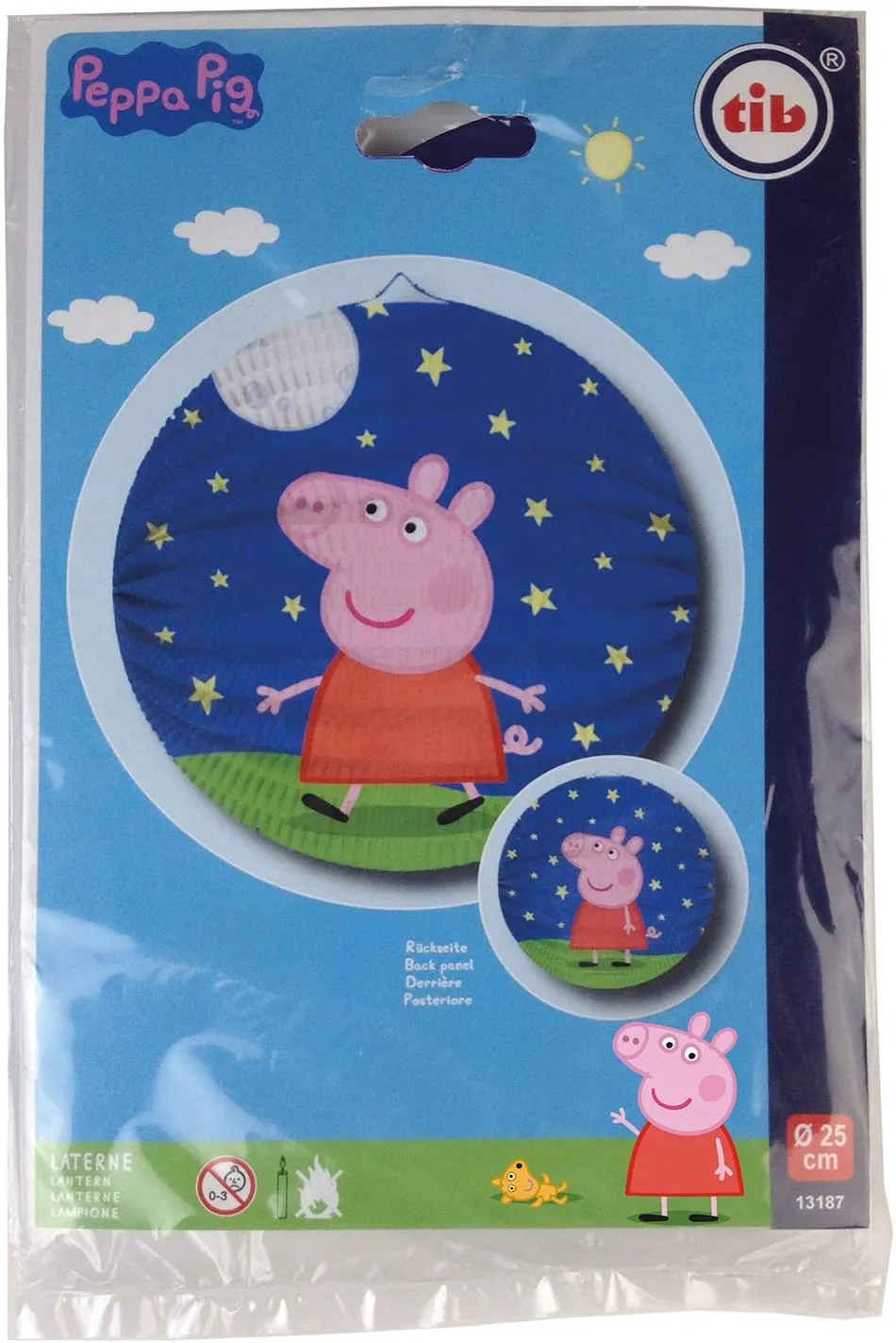 TIB - Peppa Wutz - Laterne (rund, 25cm)