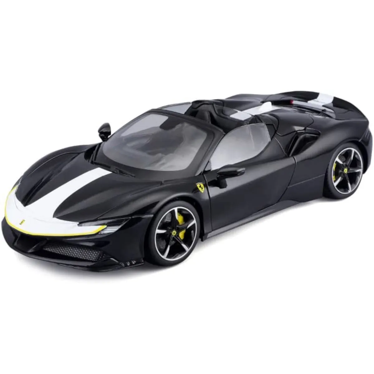 Bburago 18-16910 - Modellauto - Ferrari Signature SF90 Spider (schwarz, Maßstab 1:18)