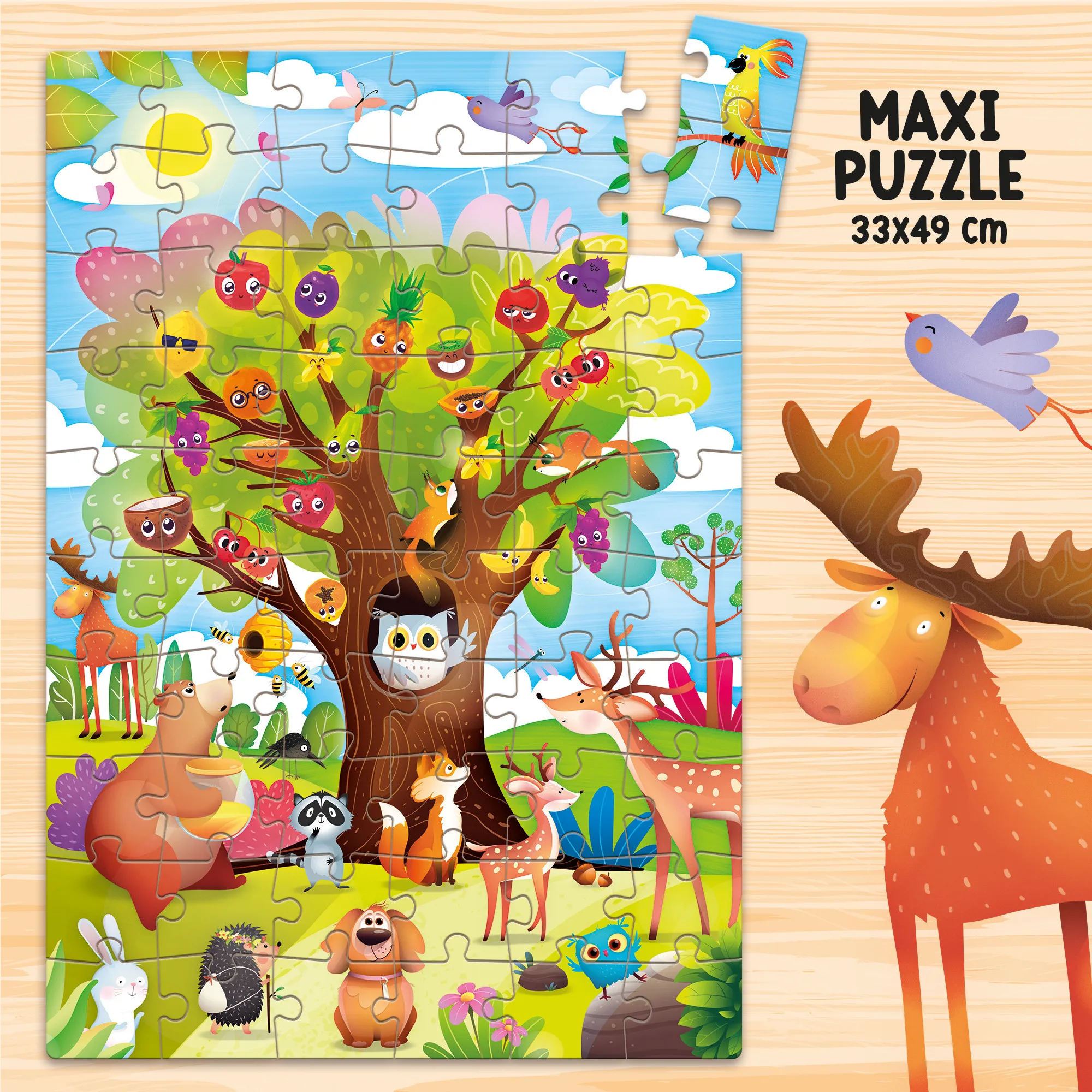 Lisciani 105397 - Montessori Happy Birds - Geschicklichkeitsspiel