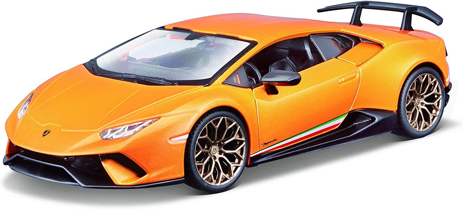 Bburago 18-21092 - Modellauto - Lamborghini Huracan Performante (orange, Maßstab 1:24) 