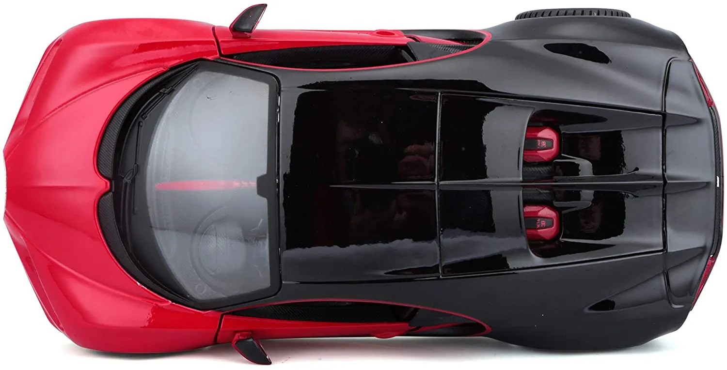 Maisto 31524 - Modellauto - Bugatti Chiron Sport (schwarz-rot, Maßstab 1:24)