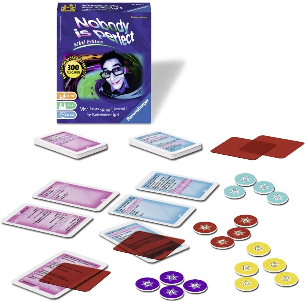 Ravensburger - Gesellschaftsspiel - Nobody is perfect (Mini Edition)