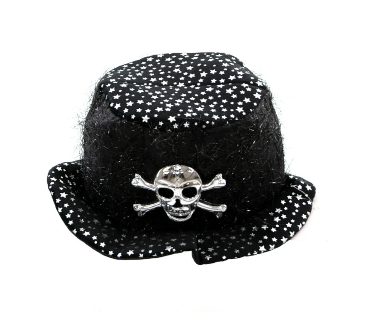 Halloween - Glitzer Hut mit Totenkopf Halloween - Glitzer Hut mit Totenkopf