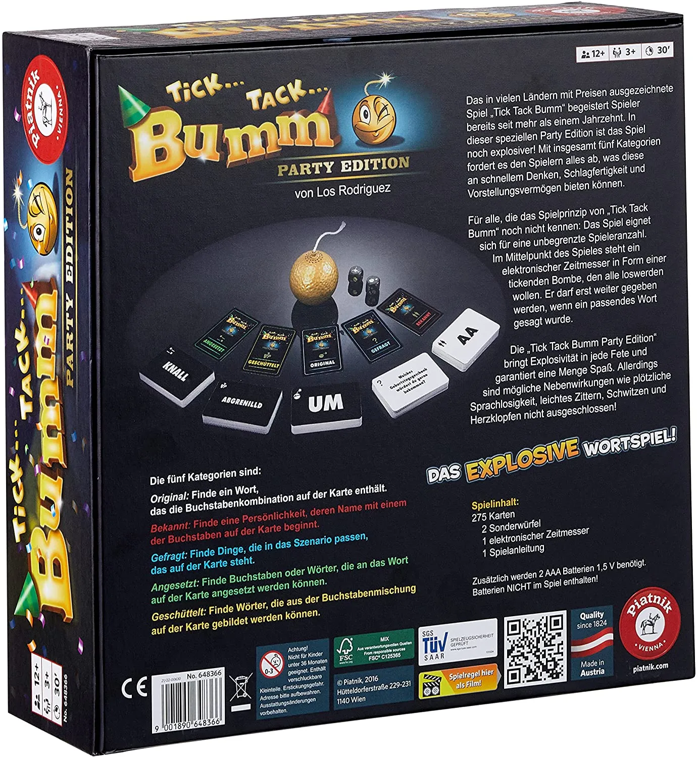 Piatnik - Tick Tack Bumm - Party Edition Piatnik - Tick Tack Bumm - Party Edition