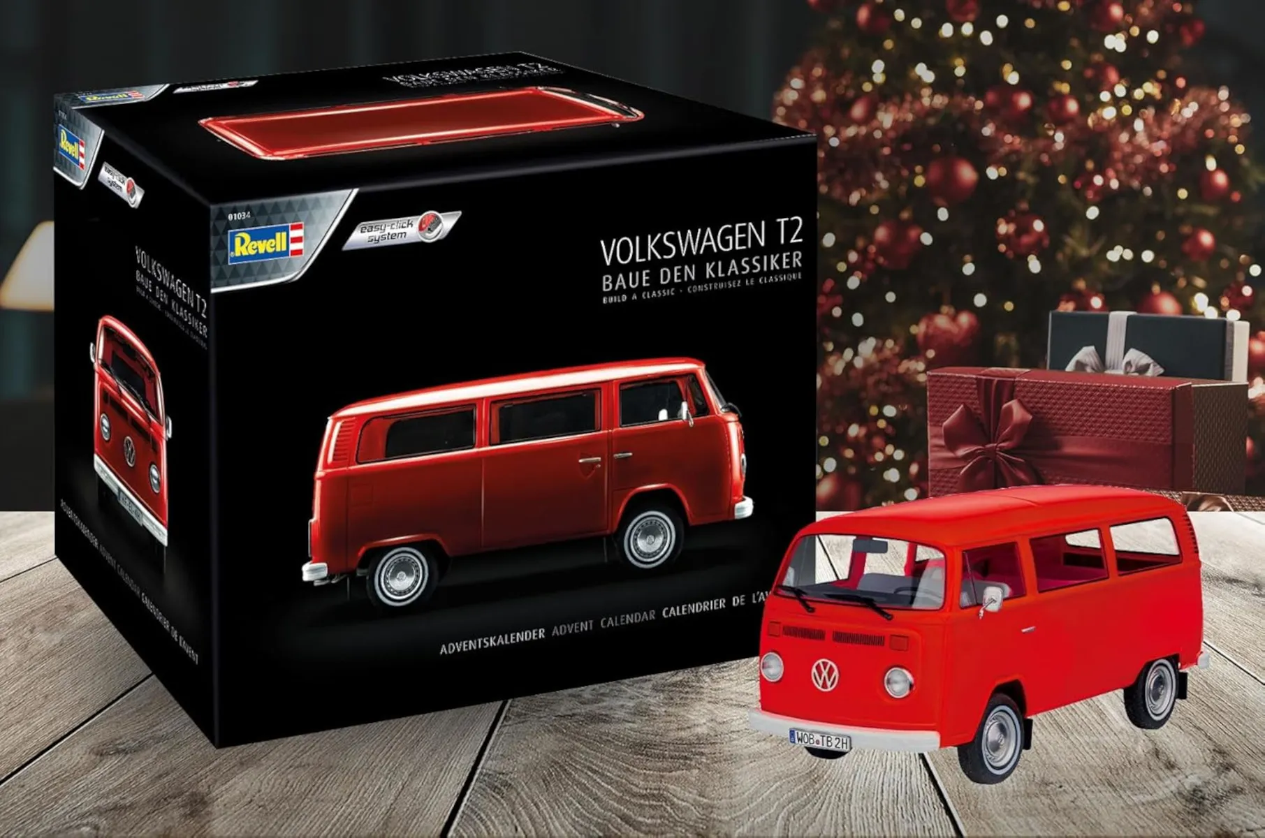 Revell 01034 - Adventskalender - Volkswagen T2, Baue in 24 Tagen deinen Klassiker