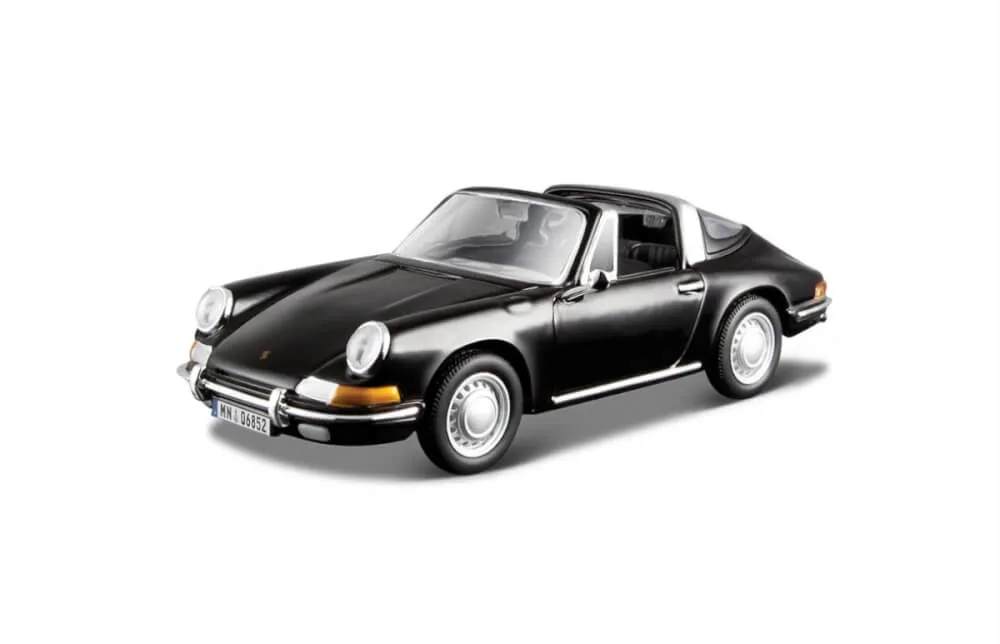 Bburago 18-43214 - Modellauto -  Porsche 911 1967 (schwarz, Maßstab 1:32)