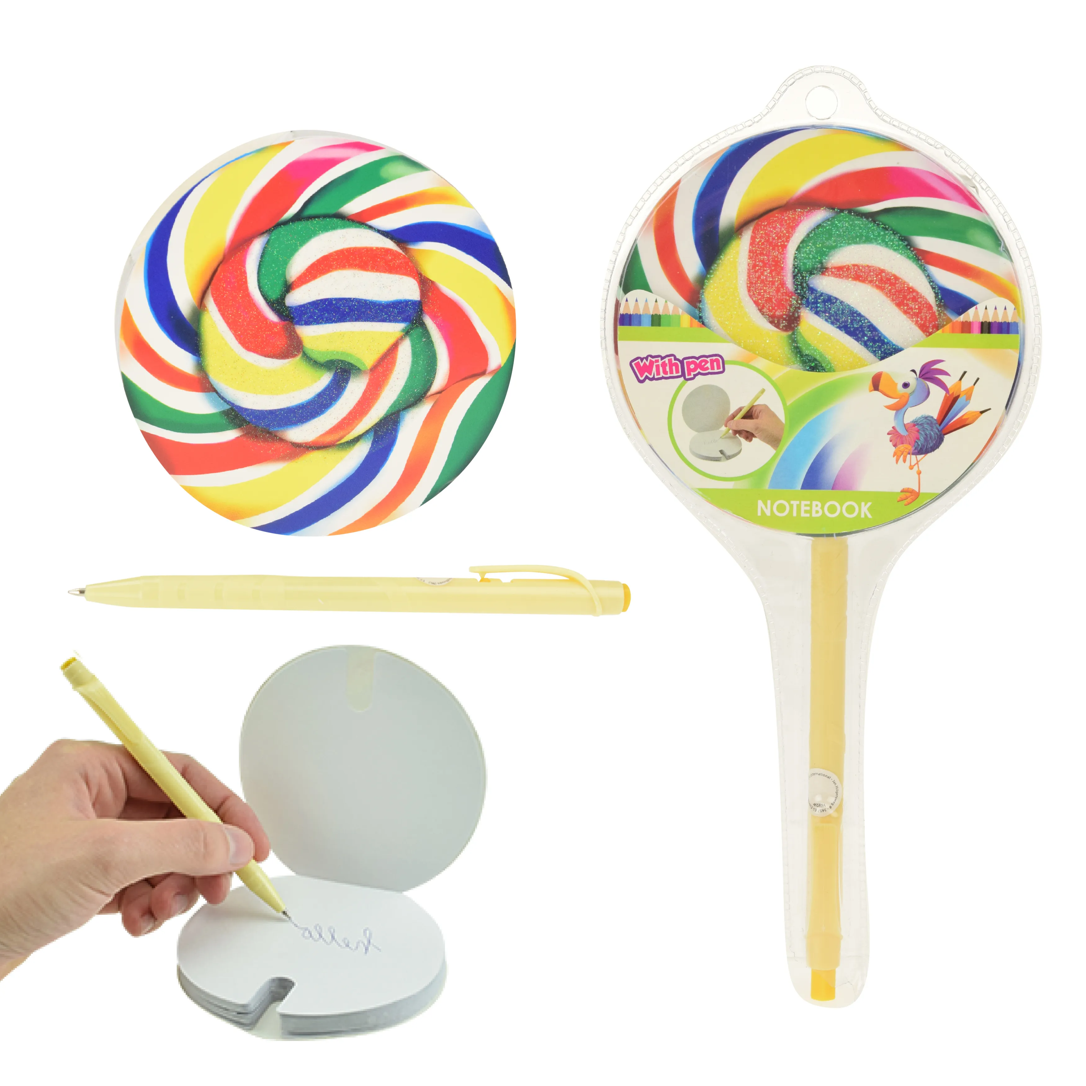 Toi-Toys 46589A - Notizbuch - Lutscher inkl. Kugelschreiber