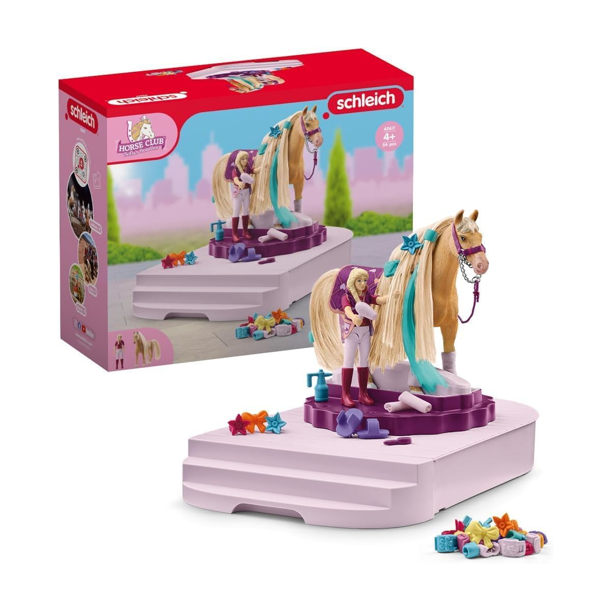 Schleich 42617 - Pferde Styling Station - Horse Club Sofia's Beauties + extra Zubehör Schleich 42617 - Pferde Styling Station - Horse Club Sofia's Beauties + extra Zubehör