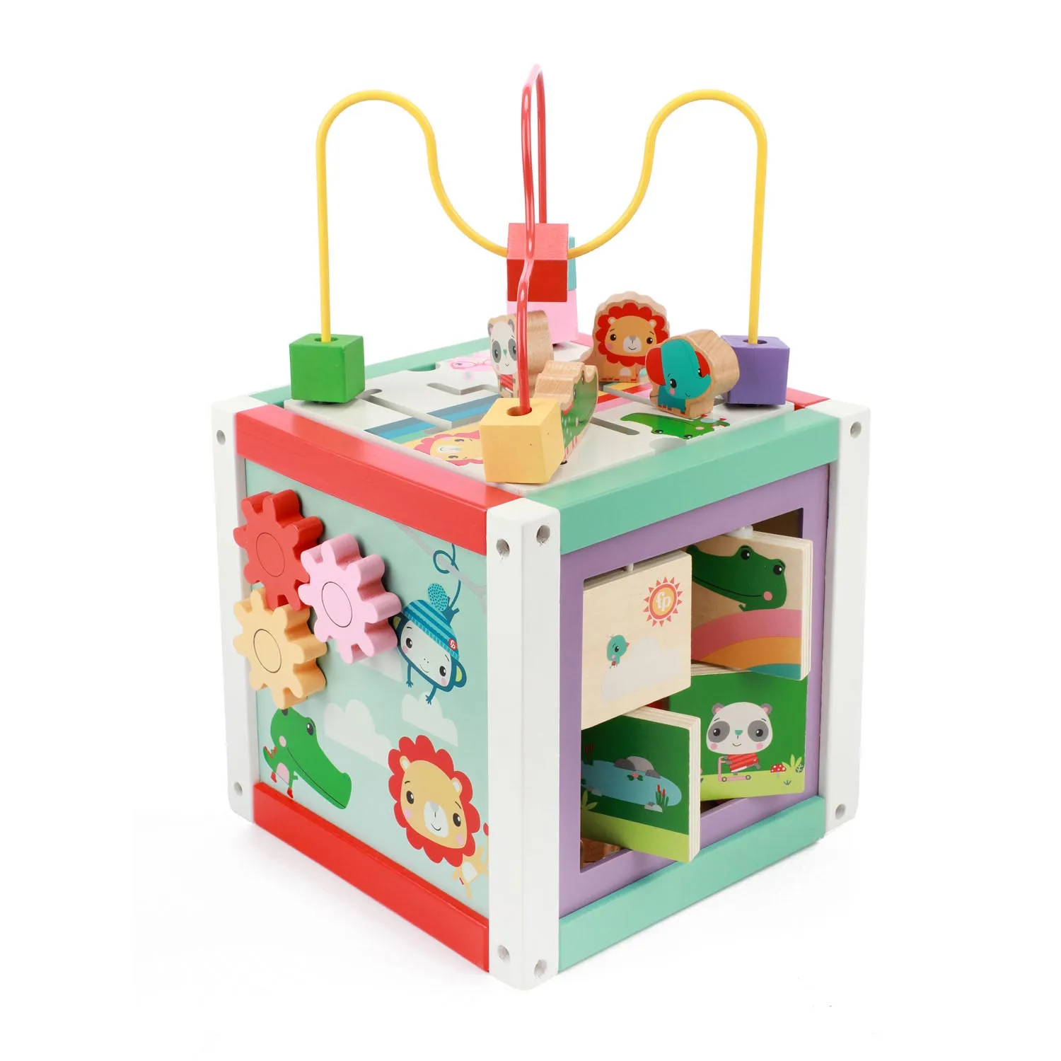 Fisher-Price - Holz-Aktivitätswürfel 5in1