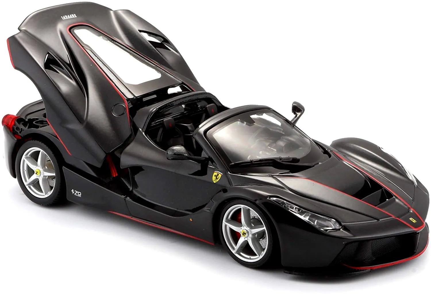 Bburago 18-26022BK - Modellauto - LaFerrari Aperta (schwarz, Maßstab 1:24)