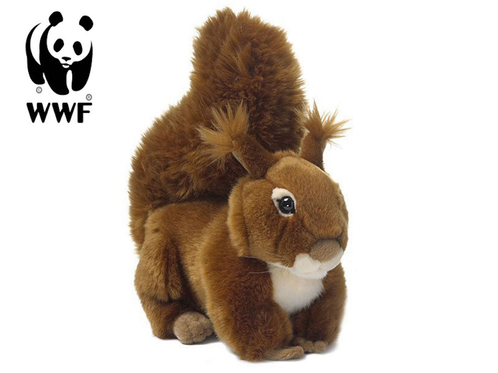 WWF - Plüschtier - Eichhörnchen (23cm, liegend) 