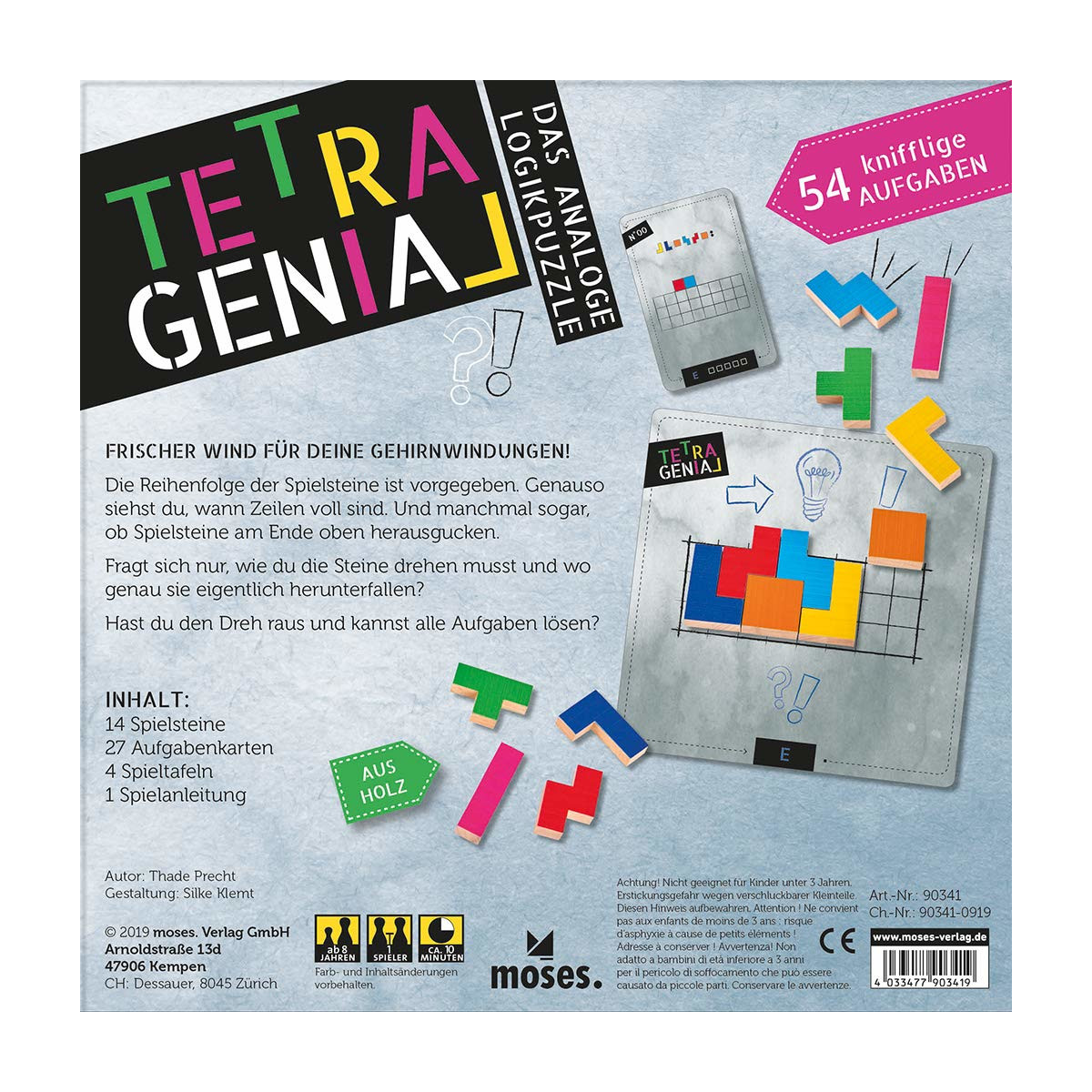 Tetragenial - Das analoge Logikpuzzle
