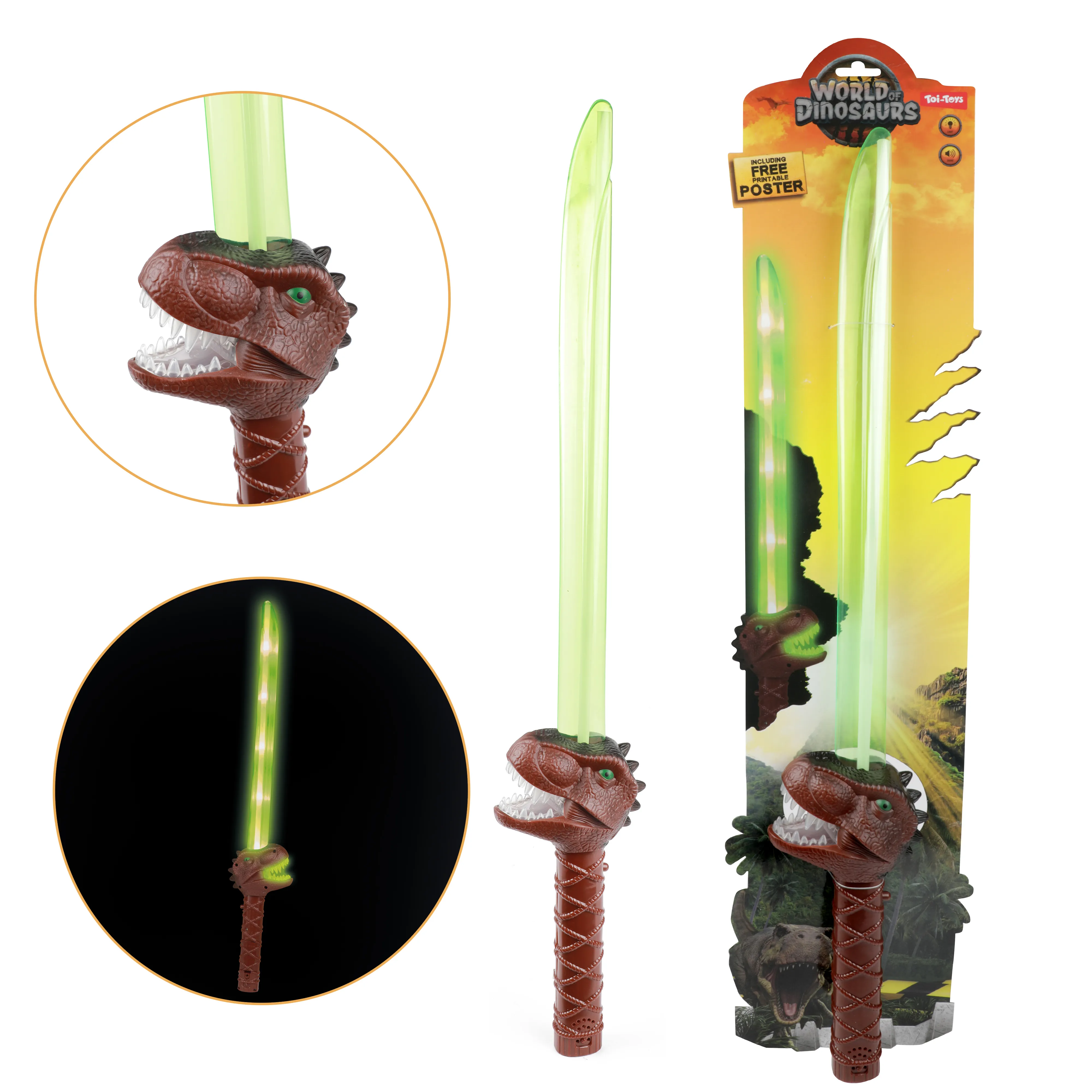 Toi-Toys - World of Dinosaurs Lichtschwert - T-REX