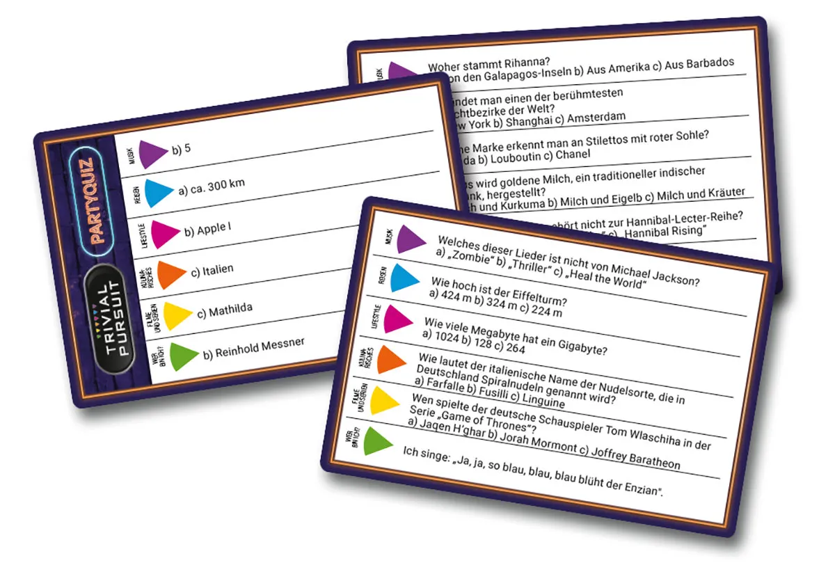 Partyspiele 2er Set: Snapshouts Wörterjagd + Trivial Pursuit Partyquiz