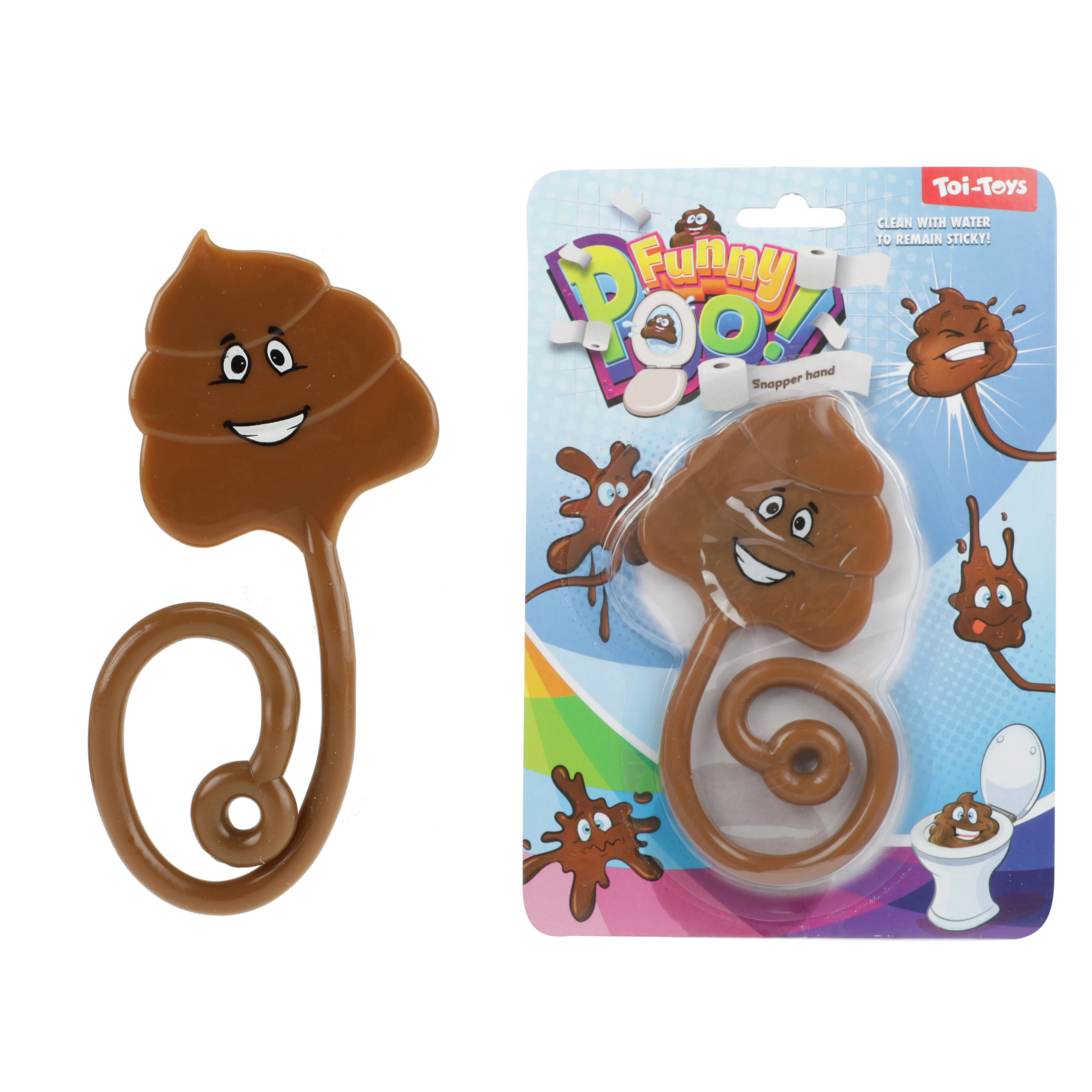 Toi-Toys - FUNNY POO Klebe-Lächelnder Poop
