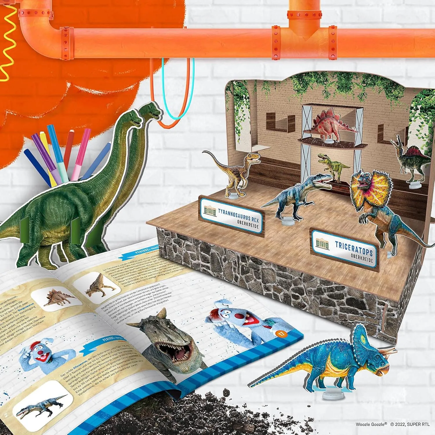 Lisciani DE92383WG - WOOZLE GOOZLE - Das Labor der Paläontologie