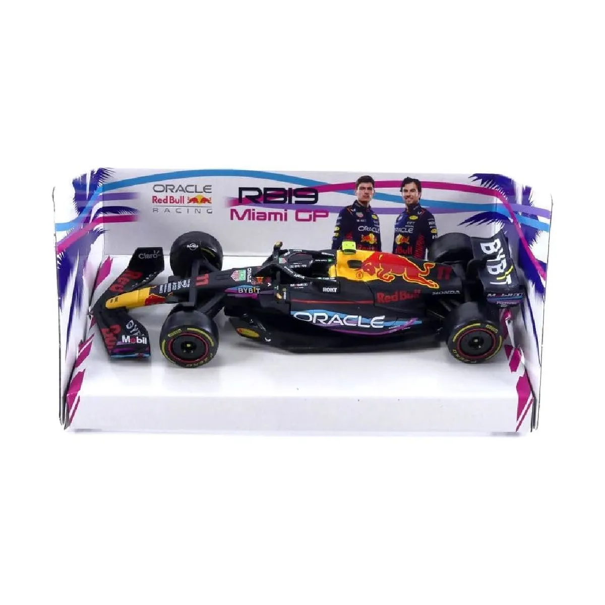 Bburago 18-38082P1 - Modellauto - F1 Red Bull RB19 '23 #11 Perez Miami GP (Maßstab 1:43)