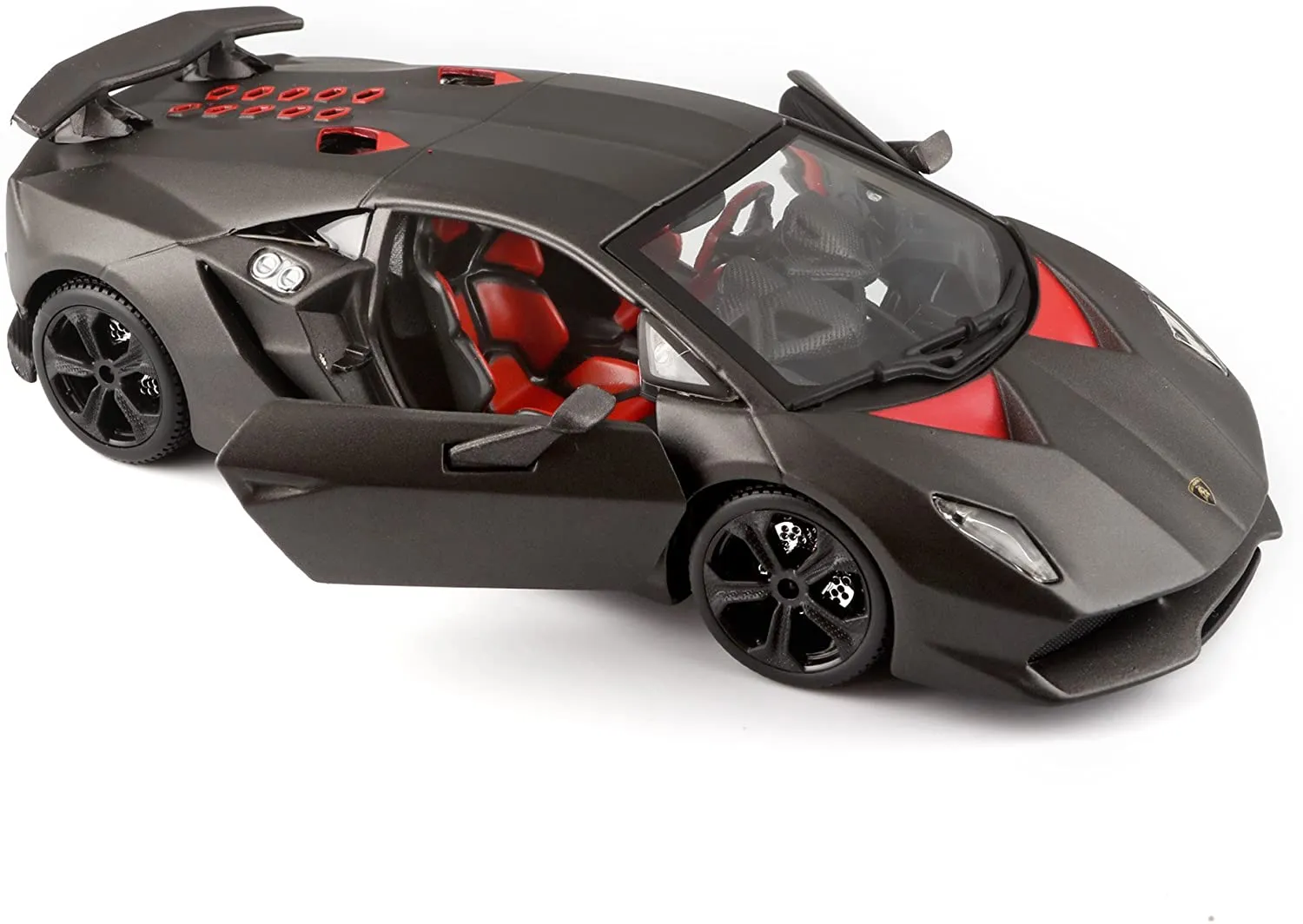 Bburago 18-21061 - Modellauto - Lamborghini Sesto Elemento (grau metallic, Maßstab 1:24)