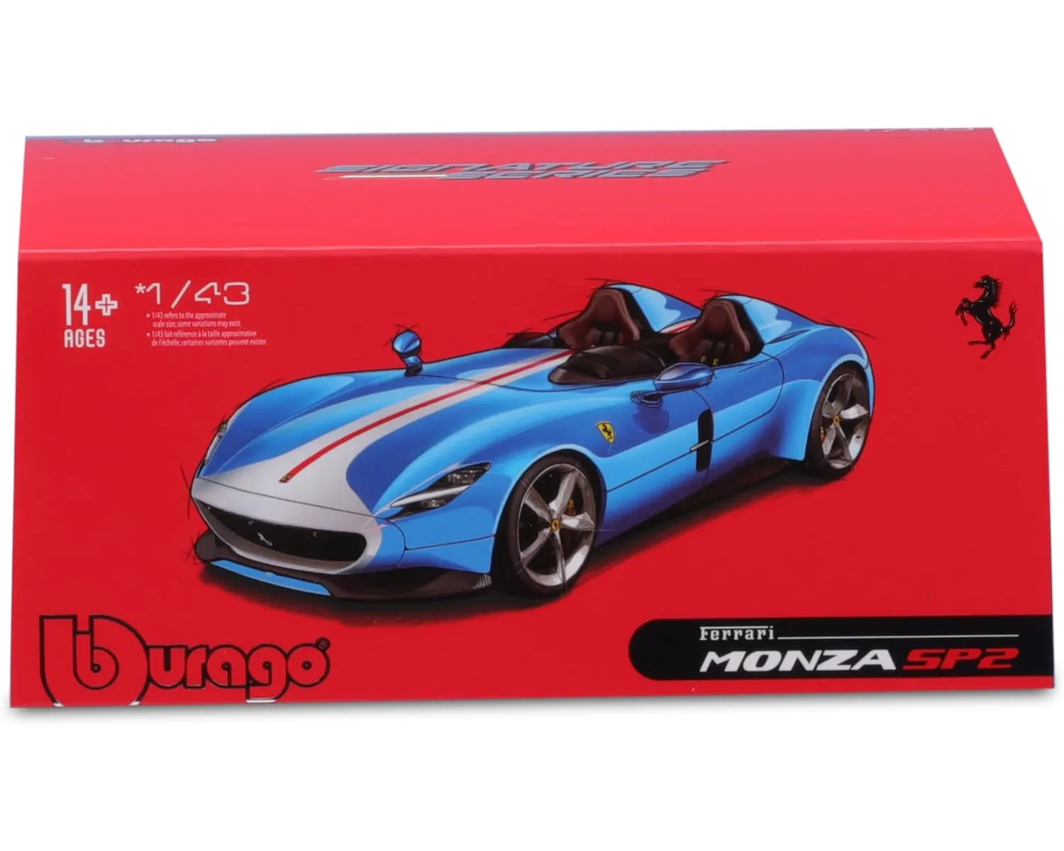 Bburago 18-36913 - Modellauto - Ferrari Monza SP2 (blau, Maßstab 1:43)
