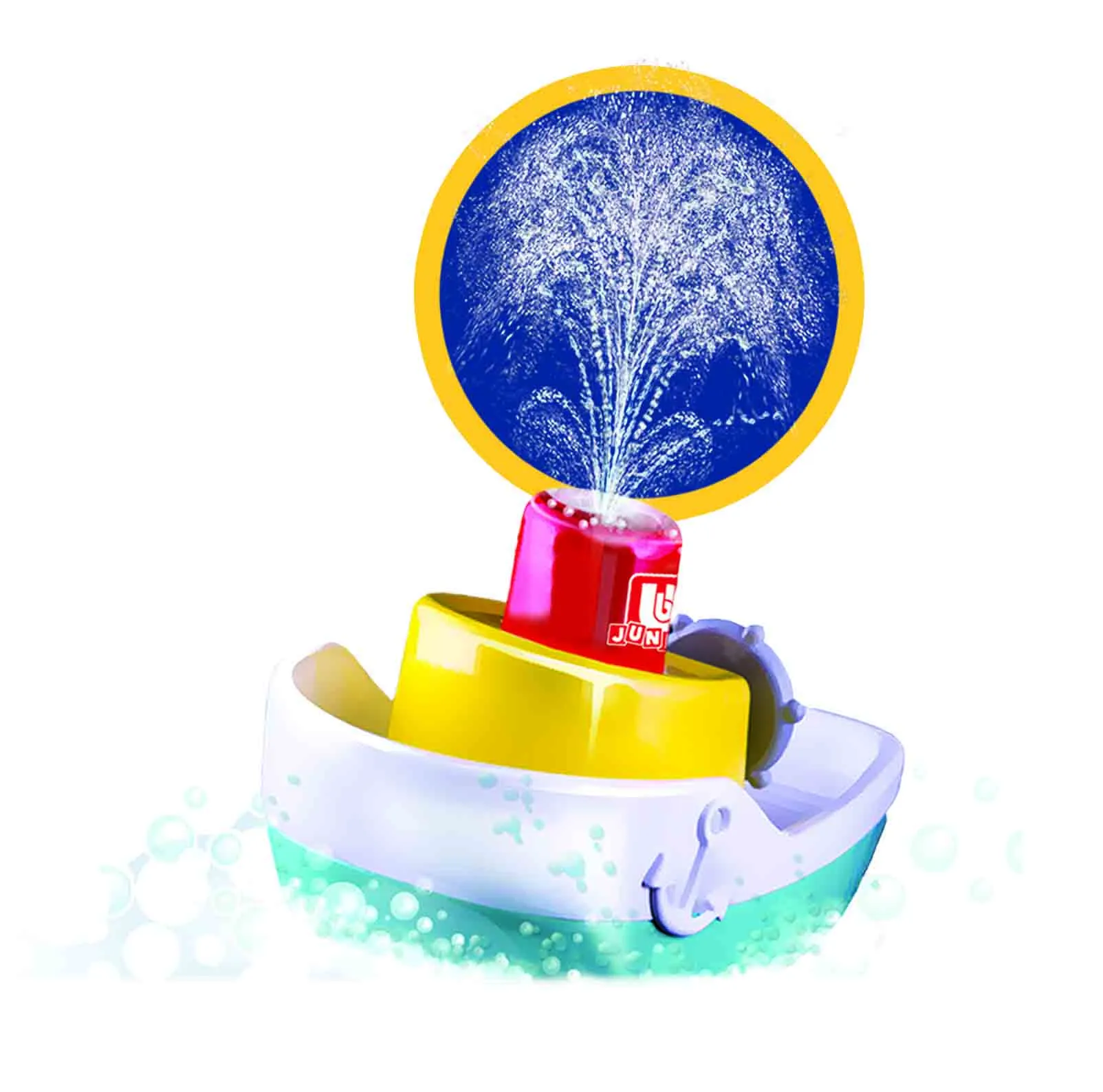 BB Junior 16-89003 - Spielzeugboot - Splash 'n Play Spraying Tugboat