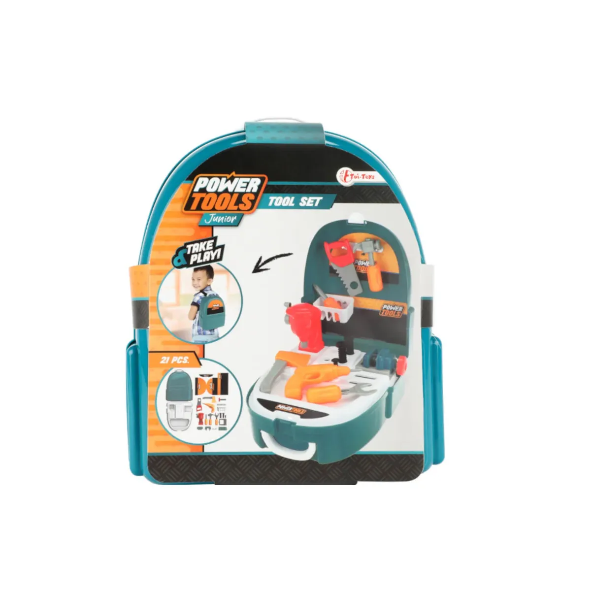Toi-Toys POWER TOOLS Werkzeugset Rucksack