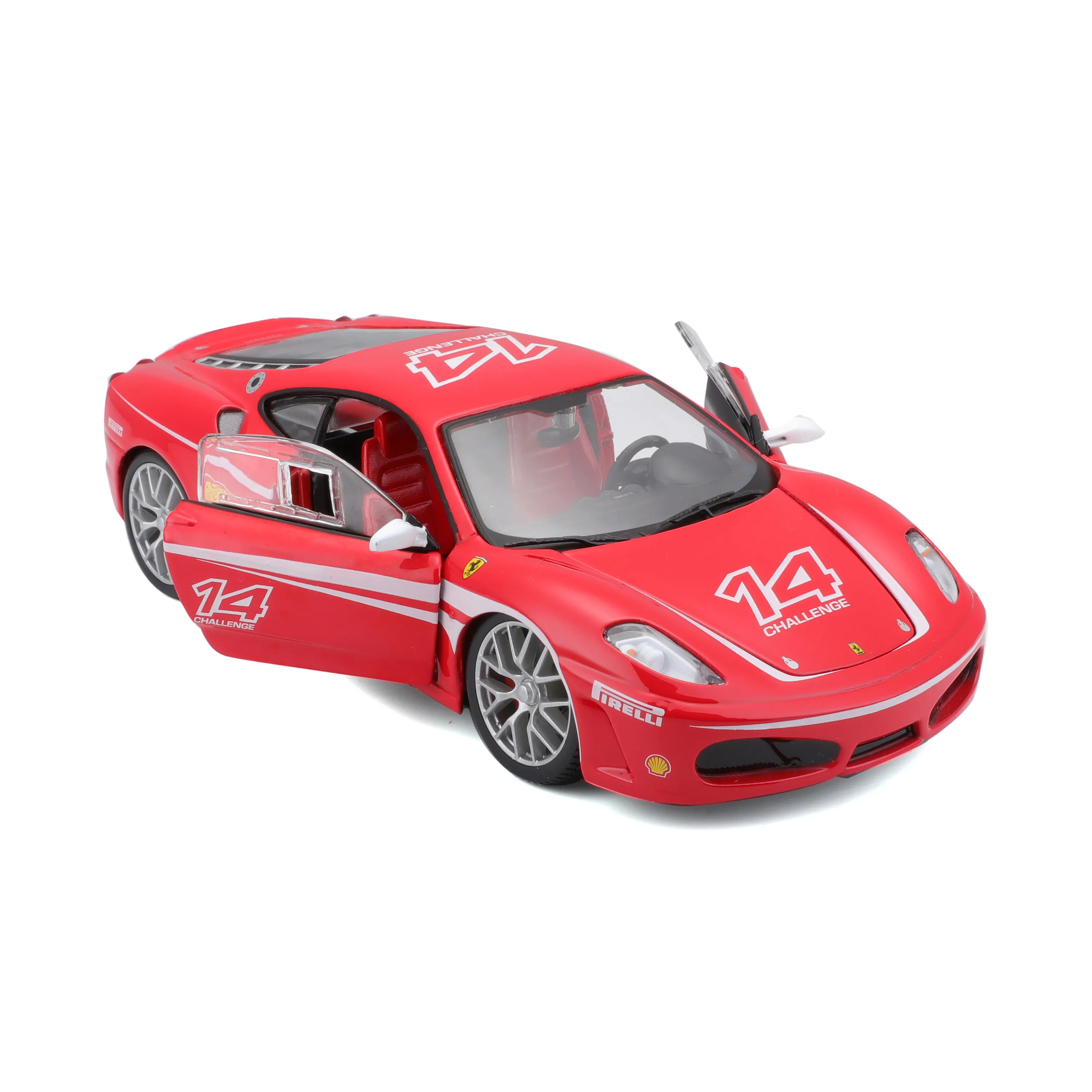 Bburago 18-26548 - Modellauto - Ferrari F430 Challenge [Centauria Version] (rot, Maßstab 1:24)