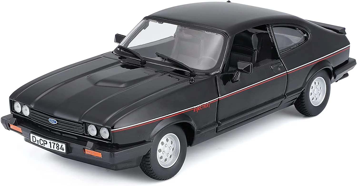 Bburago 18-21093 - Modellauto - Ford Capri '82 (schwarz, Maßstab 1:24)