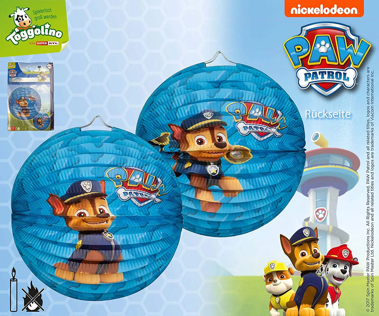 TIB - Paw Patrol - Laterne (rund, 25cm)